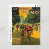 Vintage italienische Fahrradwerbung Postkarte (Vorne/Hinten)