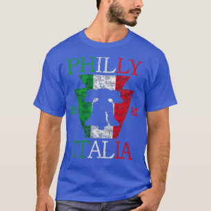 Vintage italienische Flag Liberty Bell Philly Fan T-Shirt