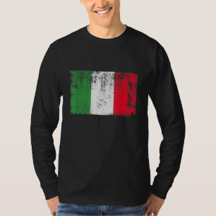 Vintage italienische Flagge Cool Italienische Flag T-Shirt