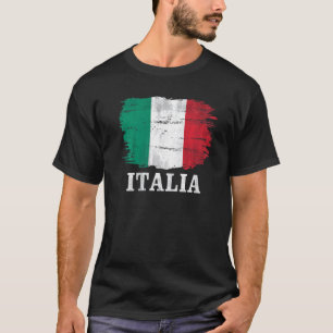 Vintage italienische Flagge für Italien Italienisc T-Shirt
