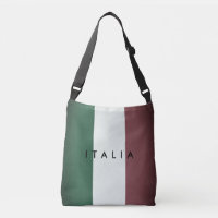 Vintage italienische Flagge für Kreuztasche