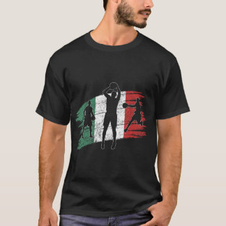 Vintage italienische Flagge Italien Basketball T-Shirt