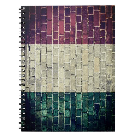 Vintage italienische Flagge Notizblock (Vorderseite)