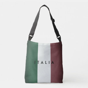 Vintage italienische Flagge von Italien Umhängetas Tragetaschen Mit Langen Trägern