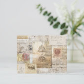 Vintage italienische Kathedrale Rom Postkarte (Stehend Vorderseite)