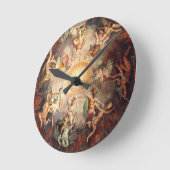 Vintage italienische Kunst Runde Wanduhr (Winkel)