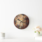 Vintage italienische Kunst Runde Wanduhr (Zuhause)