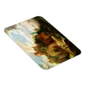 Vintage italienische Landschaft mit Ruinen Magnet (Rechte Seite)
