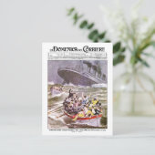 VINTAGE ITALIENISCHE NACHRICHTENGESCHENKE POSTKARTE (Stehend Vorderseite)