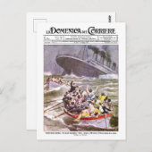 VINTAGE ITALIENISCHE NACHRICHTENGESCHENKE POSTKARTE (Vorne/Hinten)