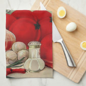 Vintage italienische Paprikaschoten Food Tomato On Küchentuch (Viertel Falte)