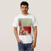 Vintage italienische Paprikaschoten Food Tomato On T-Shirt (Vorne ganz)