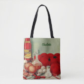 Vintage italienische Paprikaschoten Food Tomato On Tasche (Vorderseite)