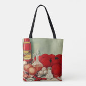 Vintage italienische Paprikaschoten Food Tomato On Tasche (Rückseite)