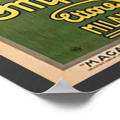 Vintage italienische Regenmantel-Werbung Poster (Ecke)