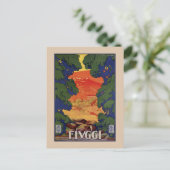 Vintage italienische Reise Fiuggi Federn Postkarte (Stehend Vorderseite)