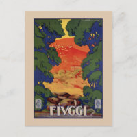 Vintage italienische Reise Fiuggi Federn