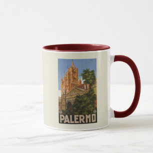 Vintage italienische Reiseanzeige Palermos Tasse