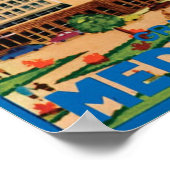 Vintage italienische Reisewerbung Poster (Ecke)