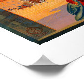 Vintage italienische Reisewerbung Siena Poster (Ecke)