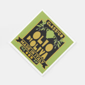 Vintage italienische Schürze Serviette (Ecke)