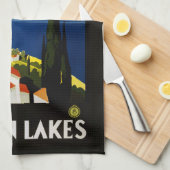 Vintage italienische Seen Handtuch (Viertel Falte)