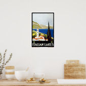 Vintage, italienische Seen Poster (Küche)