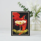 Vintage italienische Spumante-Werbung Postkarte (Stehend Vorderseite)