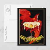 Vintage italienische Spumante-Werbung Postkarte (Vorne/Hinten)