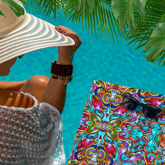 VINTAGE ITALIENISCHE STRANDSTADT STRANDTUCH