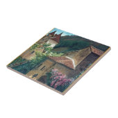 Vintage italienische Straßenszenen Fliese (Seite)