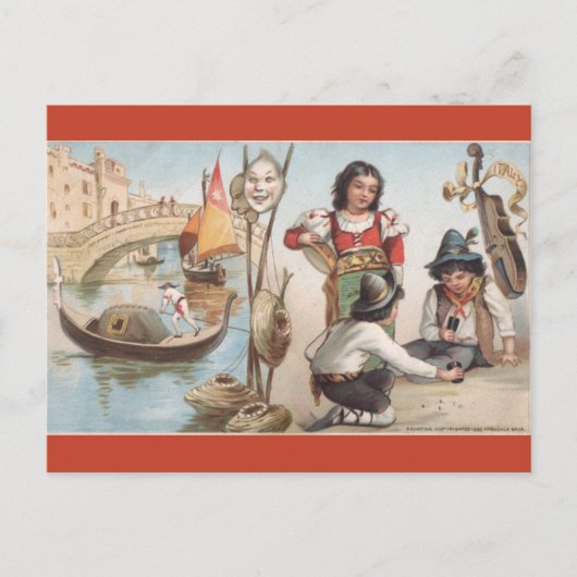 Vintage Italy Postkarte (Vorderseite)