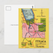 Vintage Ithica New York Greeting Postcard Postkarte (Vorne/Hinten)