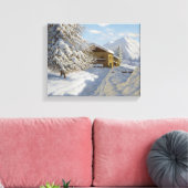 Vintage Ivan Choultse Winterlandschaft Leinwanddruck (Insitu (Wohnzimmer))