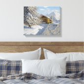 Vintage Ivan Choultse Winterlandschaft Leinwanddruck (Insitu (Schlafzimmer))
