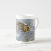 Vintage Ivan Choultse Winterlandschaft Porzellantasse (Vorderseite Rechts)