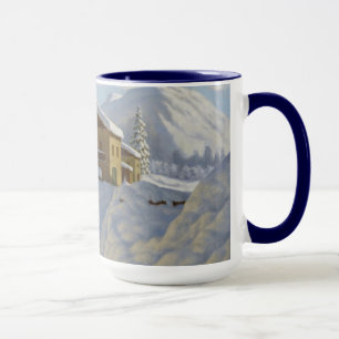 Vintage Ivan Choultse Winterlandschaft Tasse