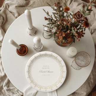 Vintage Ivory Book New Chapter Begins Shower  Pappteller