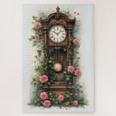 Vintage Ivy Rose Grandfather Clock Puzzle (Vertikal)