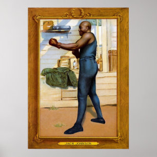 Vintage Jack Johnson Karte Poster