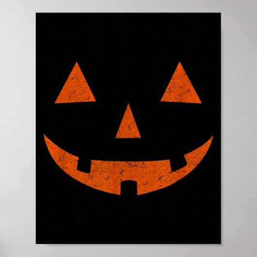Vintage Jack o Lantern JackoLantern Kürbislaterne Poster (Vorne)