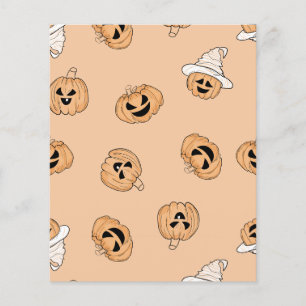 Vintage-Jack-o'-Lantern-Kürbismuster-Schmalbuch 