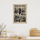 Vintage Jack the Ripper Nachrichten Poster (Küche)