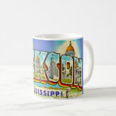 Vintage Jackson Grüße Kaffeetasse (VorderseiteRechts)
