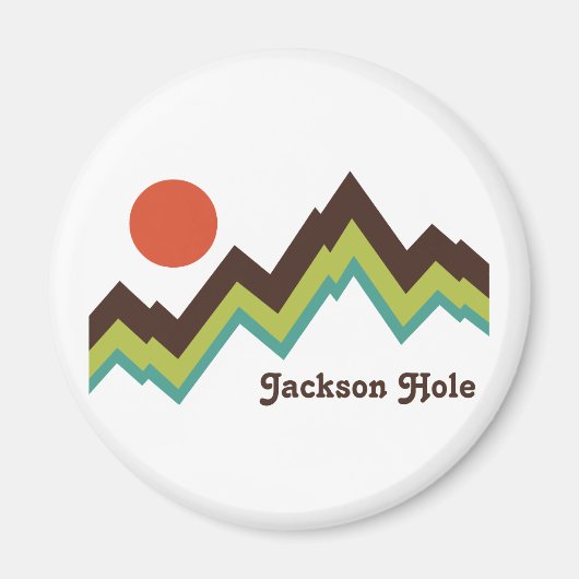 Vintage Jackson Hole Magnet (Vorne)