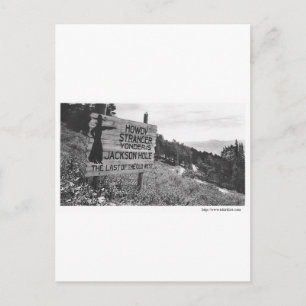 Vintage Jackson Hole Postkarte