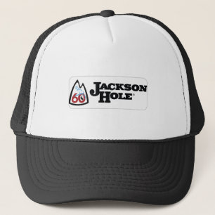 Vintage Jackson Hole Ski Resort Wyoming Gästebewer Truckerkappe