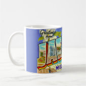 Vintage Jackson Miss Greetings  Kaffeetasse (Links)