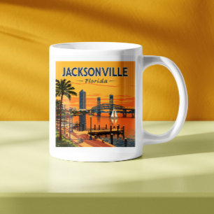Vintage Jacksonville Florida Kaffeetasse