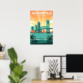 Vintage Jacksonville Poster (Heimbüro)